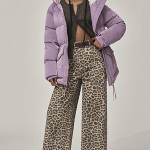 The Leon Double Hem High-Rise Wide-Leg Cuffed Jeans by Pilcro